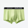 Men's mid-waist cotton underwear in assorted colours including pink and black pink