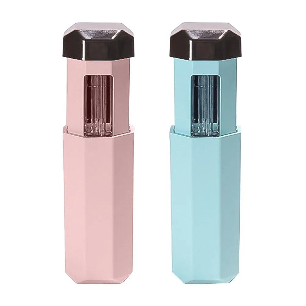 Portable UVC ozone USB germicidal wand, 253.7nm, folded 37.5x37.5x98mm, blue or pink