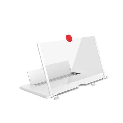 12-inch wooden and acrylic folding screen amplifier bracket for mobile phones and tablets.