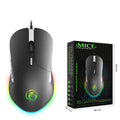 LED gaming mouse 6400 DPI USB wired ergonomic with seven buttons and scroll wheel