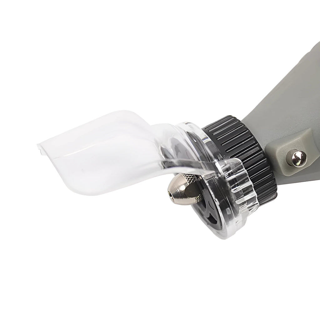 Transparent plastic horn protective cover for Delta sander grinding port
