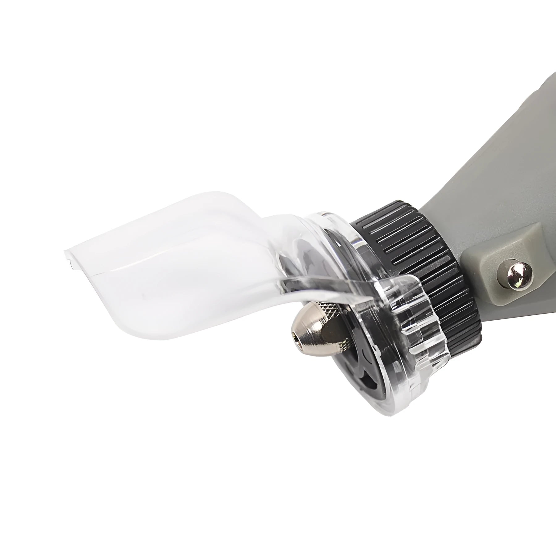 Transparent plastic horn protective cover for Delta sander grinding port