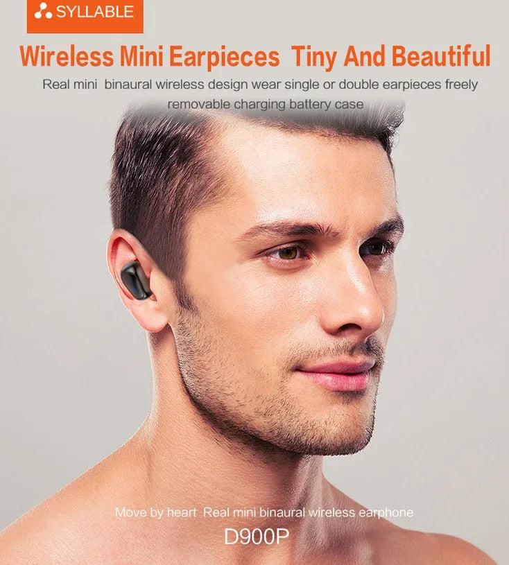 Bluetooth 5.0 True Wireless Stereo sports headphones with compact charging case