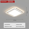 Modern minimalist LED ceiling light with tri-colour dimming in white finish for living room