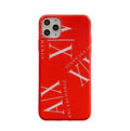 Silicone mobile phone case for iPhone 11, X, 8 and 7 models in black, white and red colours