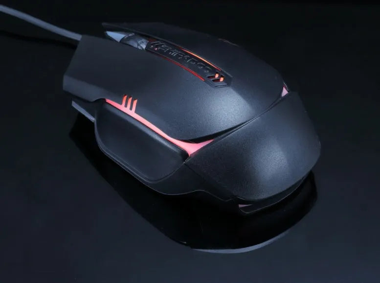 Notebook wired gaming keyboard and mouse set with 1000dpi optical mouse, 1.35m cable, black colour