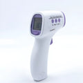 White digital non-contact thermometer with infrared sensor for temperature measurement