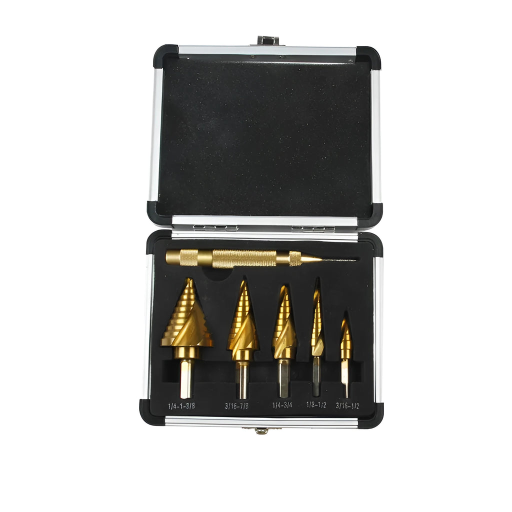 Gold aluminium utility box with steel plate opening mechanism, 58-80mm length