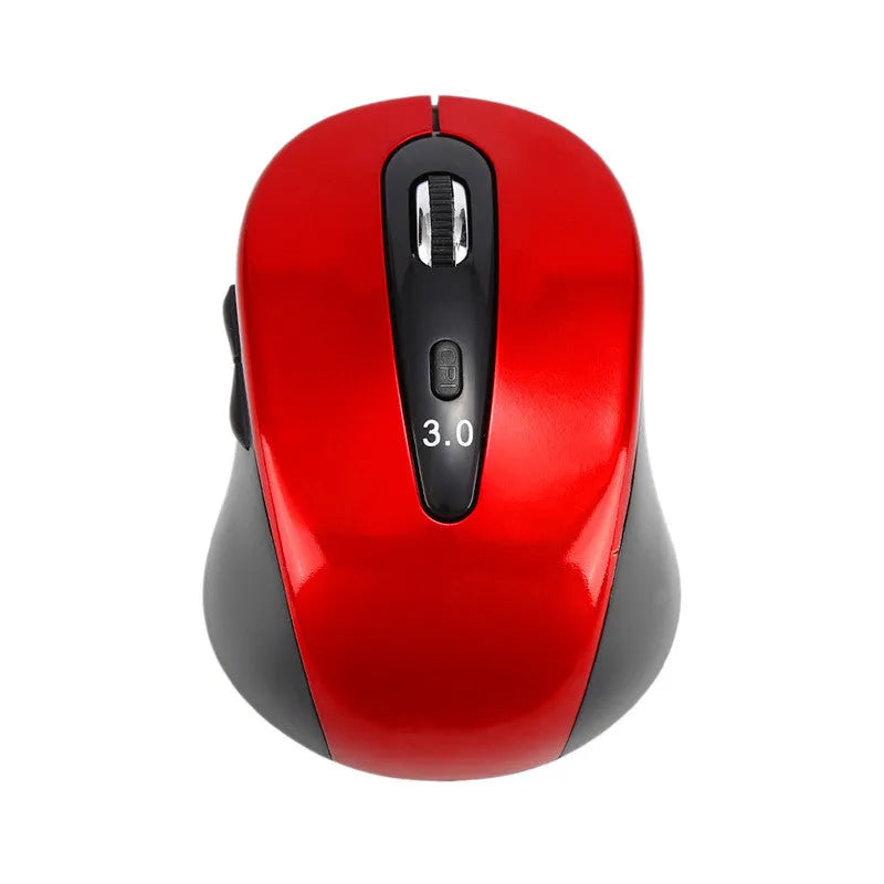 Wireless dual-mode mouse with Bluetooth 5.0 and 2.4GHz, 2400dpi optical sensor, six keys, four-way wheel, ergonomic, 100x60x40mm