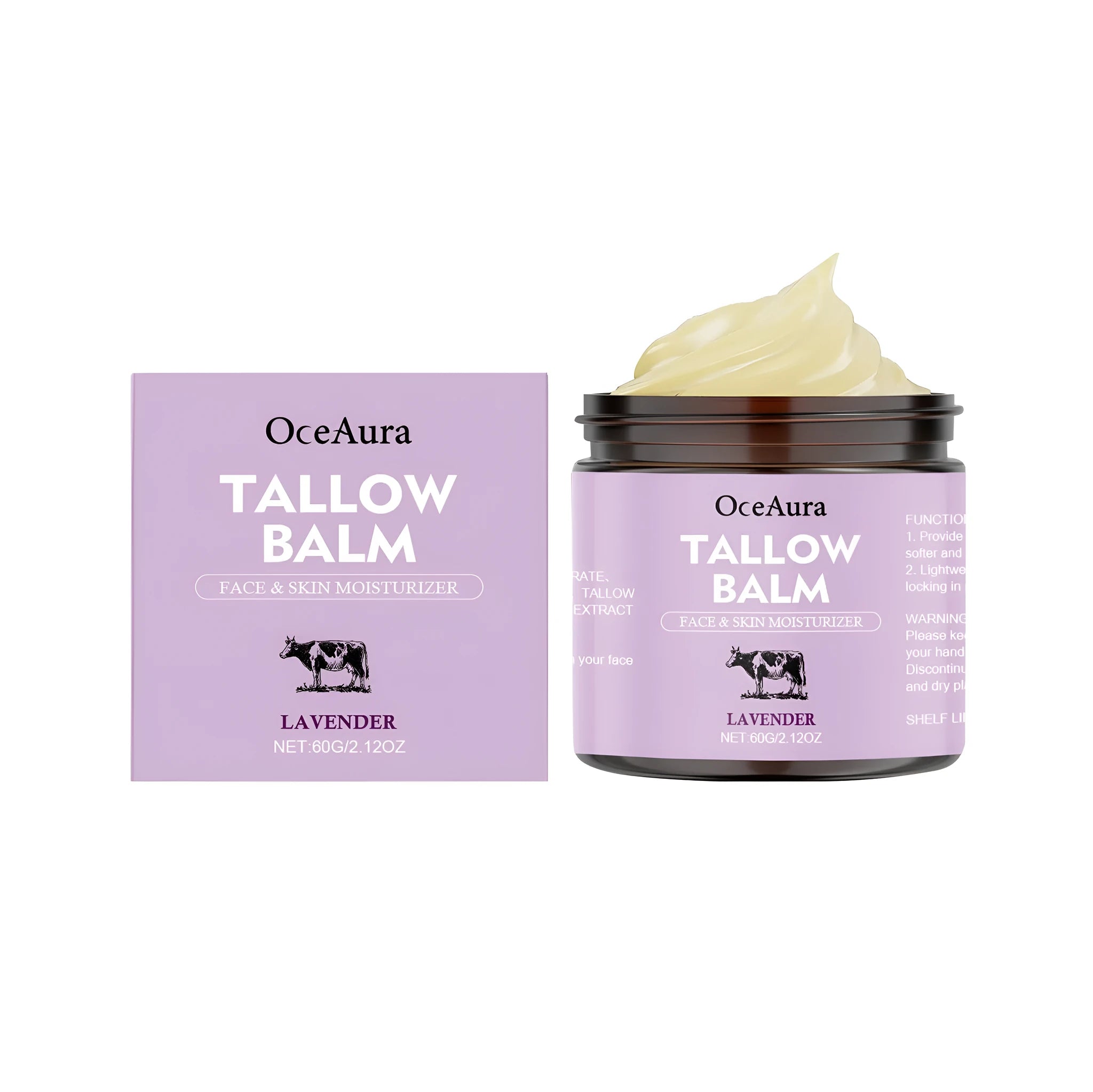 60g jar of lavender-scented moisturising cream with glycerin for dry skin
