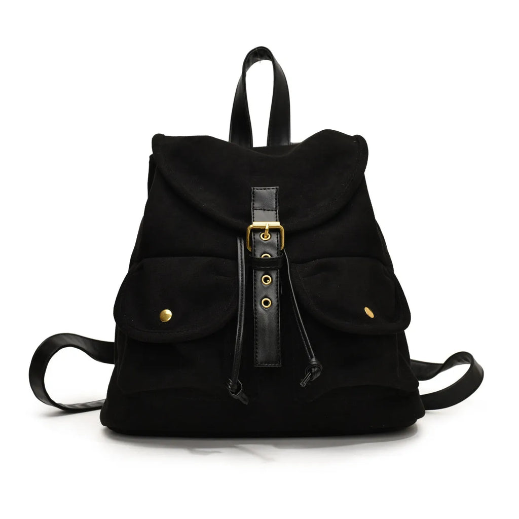 Casual Large Capacity Commuter Niche Backpack Bag PU Material 33x11x31cm for Daily Travel Work with Sandwich Pocket Organisation Black Brown Coffee