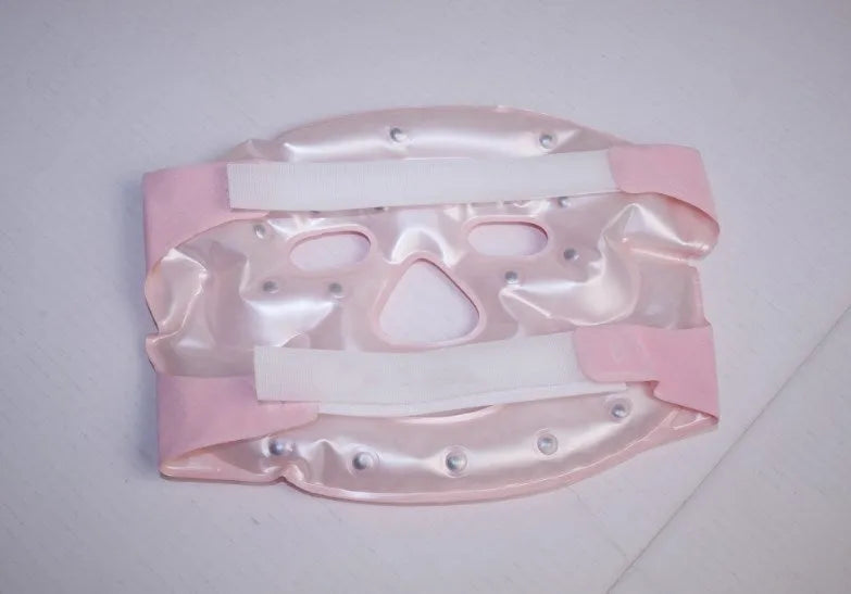 Beauty moisturising whitening face mask with tourmaline polycrystalline composite wafer for ion light wave therapy
