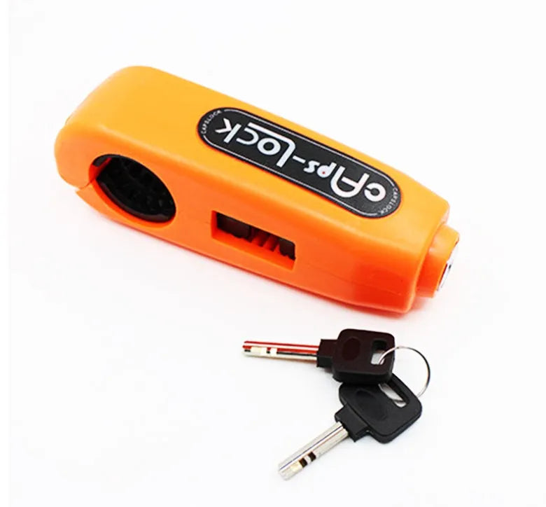 Caps motorcycle scooter security disc lock in red, yellow, blue, orange, black, green colours