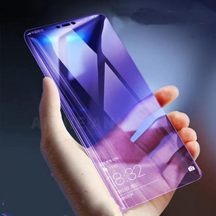 Werno full-screen violet light tempered glass screen protector for Vivo smartphones.