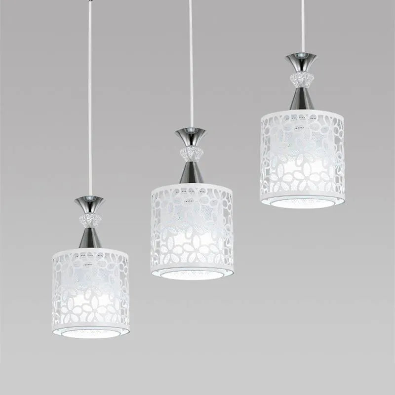 Single-head fishline pendant droplight with aluminum alloy body and LED lamp, 444mm overall, adjustable height 1m