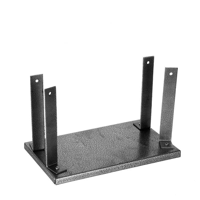 Black iron flip chip bracket accessory for an electric planer, showing its inverted design and 285mm length.
