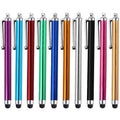 Universal capacitive touch stylus pen with aluminium barrel in multiple colour options