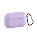 Blue silicone protective wallet case cover for Apple AirPods Pro headphones