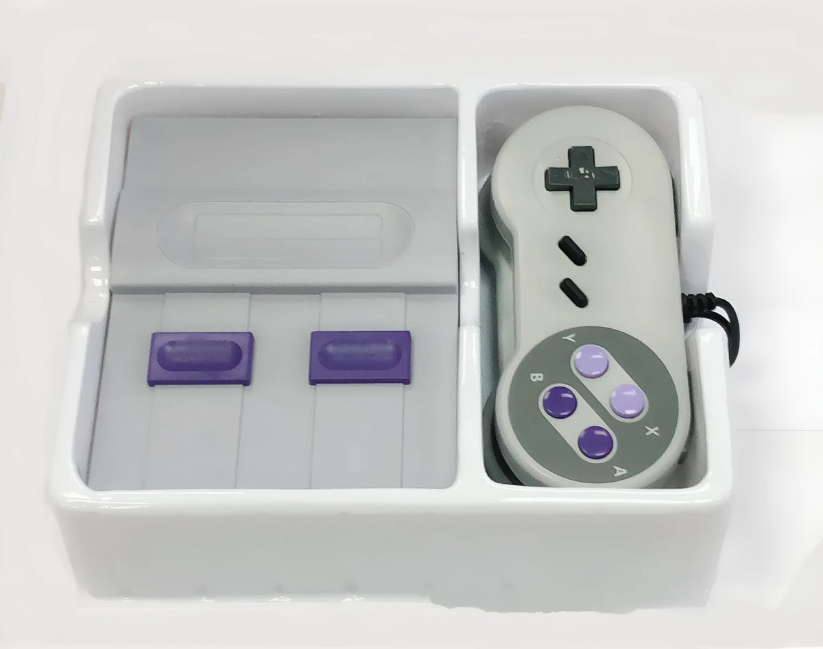Red and white retro TV game console with HD output and EU or US power option, 22x16.6x8cm packaging