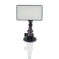 Black aluminium LED video light for laptops, showing 96 LEDs, a Type-C port, and a 1/4-inch mount thread.