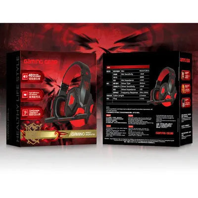PC780 gaming headset with microphone in black blue colour option
