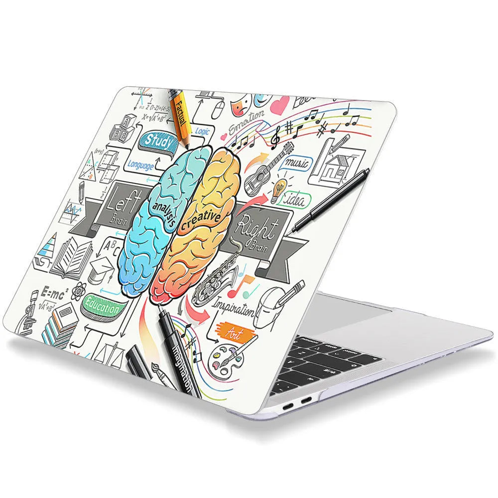 Notebook computer protection case for MacBook Air and Pro in white hard plastic shell