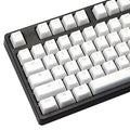 White pudding PBT keycap set with 141 dye-sublimated keys for mechanical keyboards