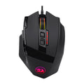 LOLCF Eat Chicken wired gaming mouse in black with eight buttons and 1.8m USB cable