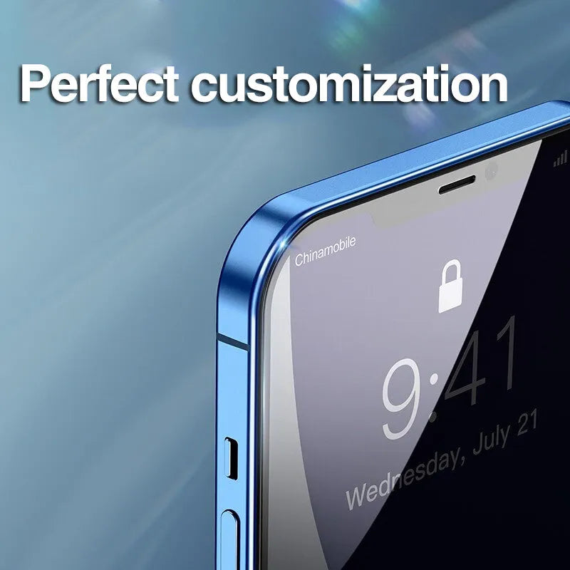 Tempered glass screen protector for iPhone X XR XS Max 12 13 14 11 7 8 Plus, scratch-resistant and explosion-proof front film.