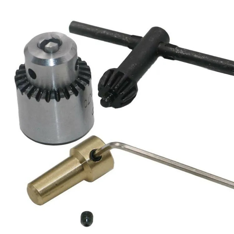 Hard alloy drill chuck accessory set with 3.17mm tail hole and Type 0 chuck