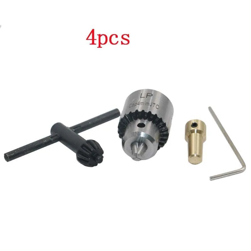 Hard alloy drill chuck accessory set with 3.17mm tail hole and Type 0 chuck