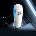 White PC negative ion air purifier, 25x26x104mm, for car DC12V use