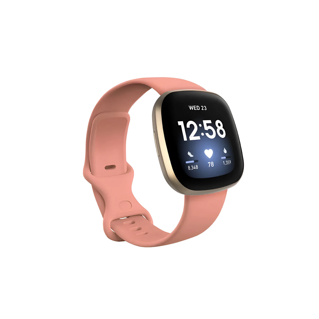 Fitbit Versa 3 smart watch replacement strap in TPU silicone available in six colours