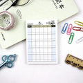 Weekly monthly work plan diary agenda showing four design styles at 10.2×7.2cm size