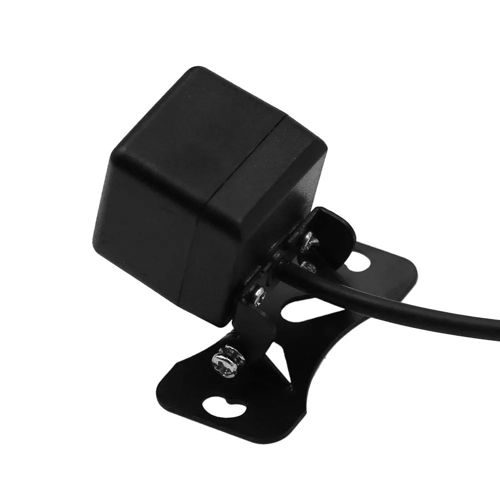 Black external car CCD camera with 12-lamp night vision and 12V power supply