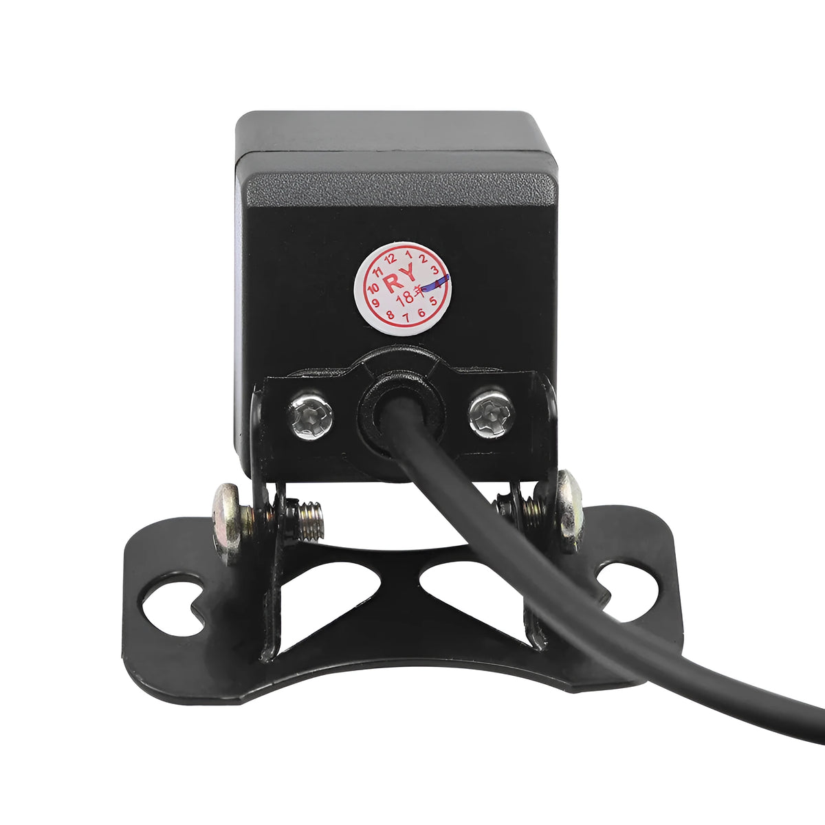 Black external car CCD camera with 12-lamp night vision and 12V power supply