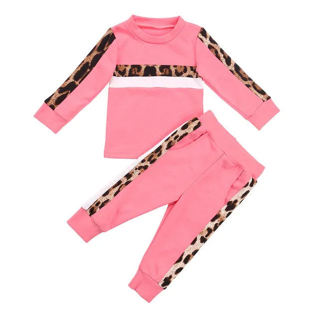 Girls autumn winter clothing set in white, black or pink, sizes 12M to 5T