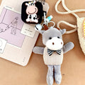 White silicone protective case for Xiaomi Air 2 SE with beige cow wristband pendant