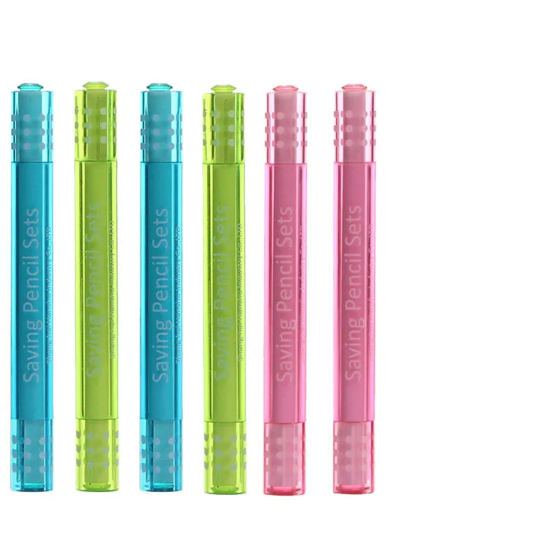 Student pencil extender rod with 9cm length and 0.7mm calibre in colour-coded style options