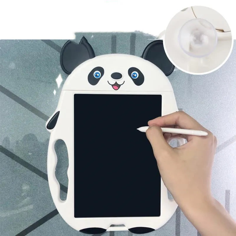 Panda-style LCD electronic drawing board with clear button on a panda nose illustration.