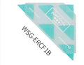 PVC triangle eraser for multi-angle detail work in blue, red, yellow colours