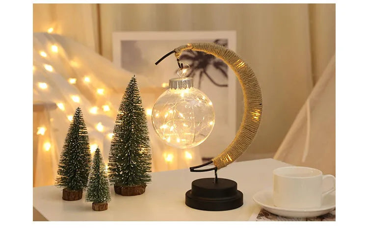 E25 LED moon ball modeling lamp with PVC shell, 15*17*32 mm, IP42, for indoor and outdoor decorative use