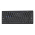 Ultra-thin mini portable wireless Bluetooth keyboard in black for phone, tablet, and computer
