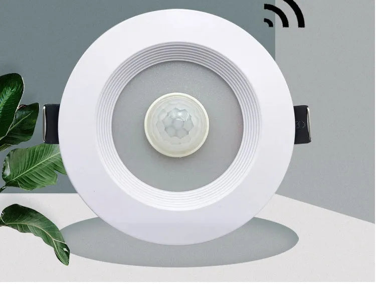 Infrared body sensing LED down light with aluminium housing for kitchen, study and toilet installation