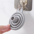 Creative silicone folding funnel for oil leak prevention in grey colour modern simple design