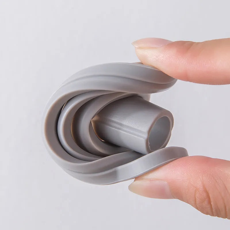 Creative silicone folding funnel for oil leak prevention in grey colour modern simple design