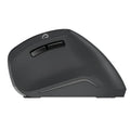 Black 2.4G wireless optical mouse with 1600dpi sensor, six buttons and two-way wheel, 118.8mm wide