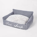 Warm cloth cat litter kennel pet bed in Blue, Gray, or Green, sizes S to XL from 48x38x20cm to 80x60x26cm