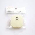 Colourful acrylic cartoon collage clip for paper crafts, shown in beige, blue, orange, and pink.