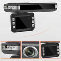 Vehicle-mounted radar speedometer car camera dash cam, 140° angle, 2 million pixel, black, for front windshield